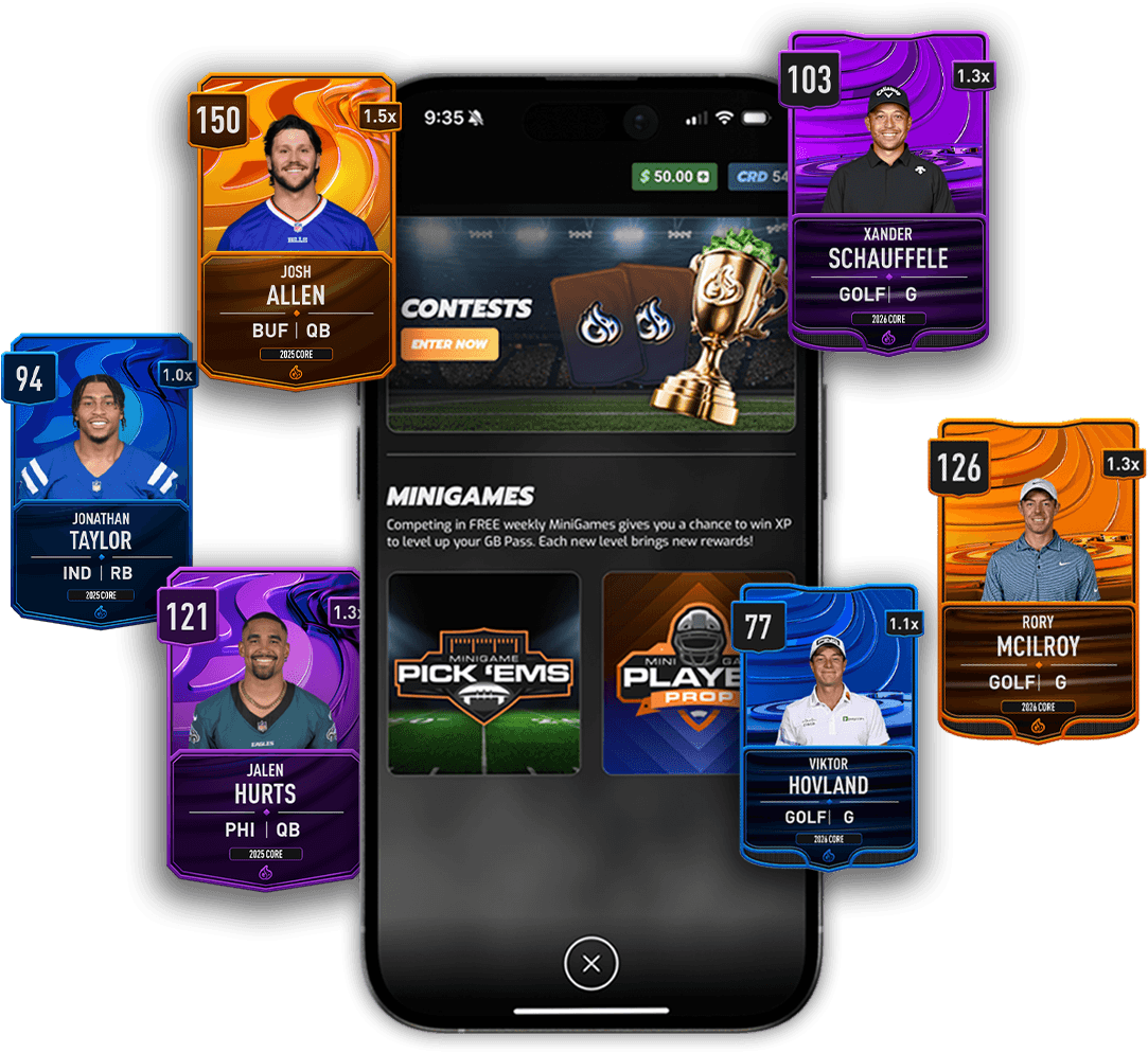 GameBlazers app on an iPhone