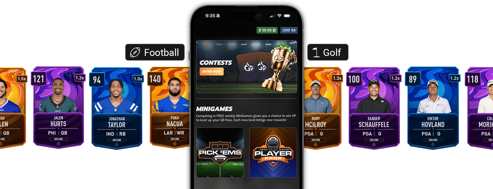 GameBlazers app on an iPhone