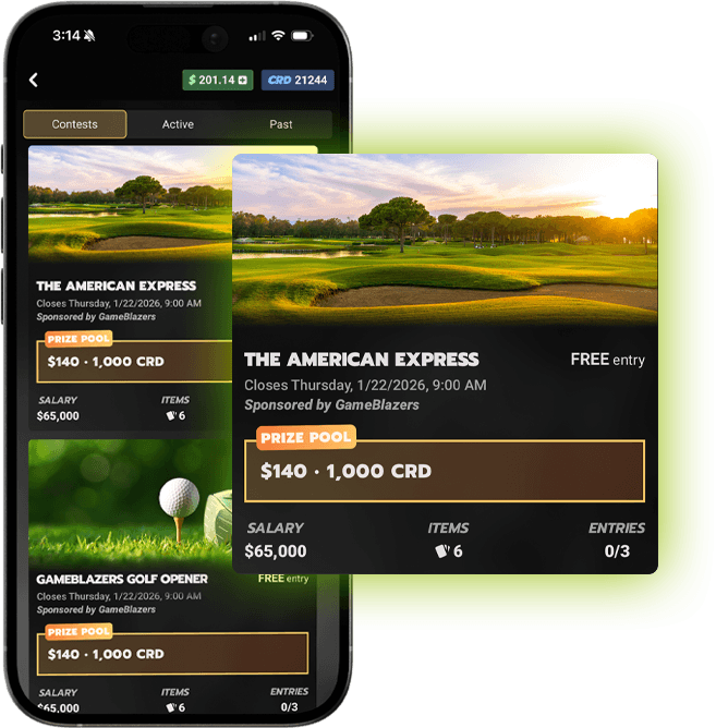 Mock of GameBlazers contest screen