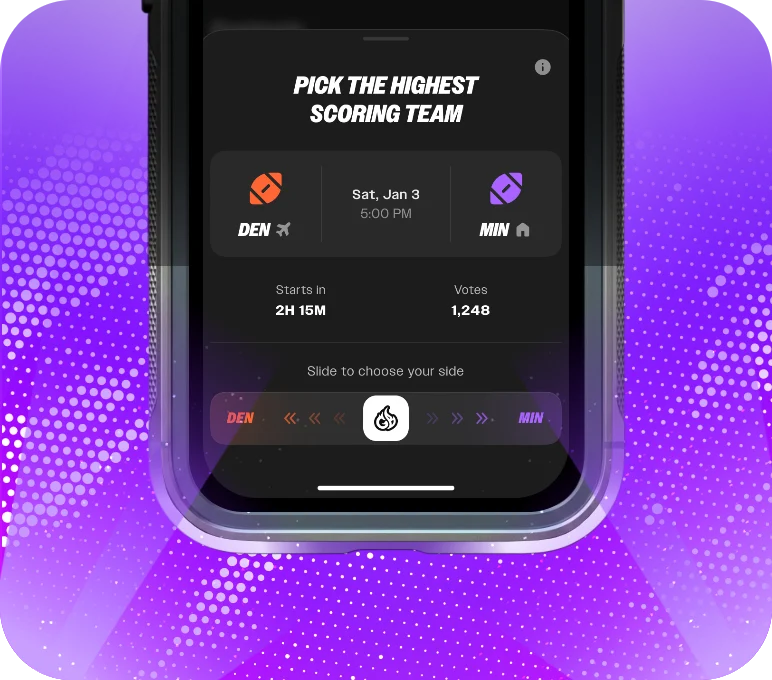 Pick the highest scoring team minigame